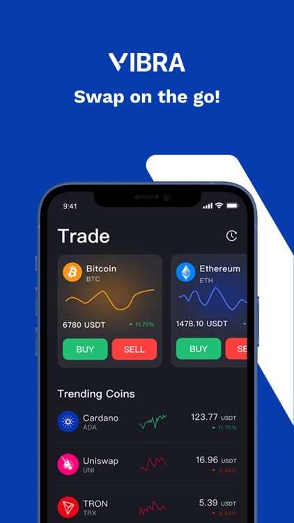 VIBRA Wallet: Buy BTC and ETH screenshot-4