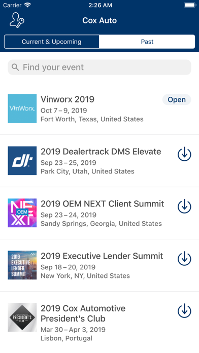 Cox Automotive Events App screenshot 2