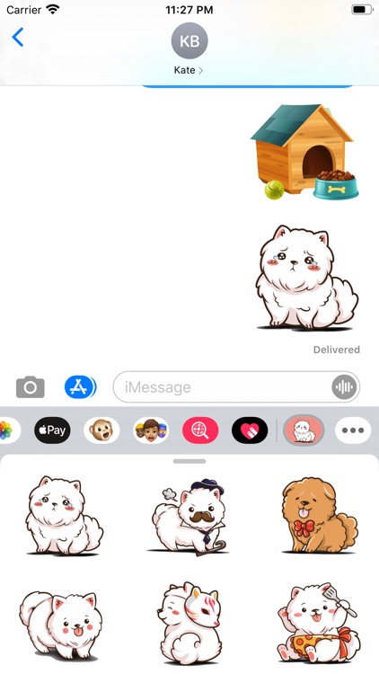 Small Pomeranian Stickers