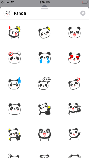 Lovely Panda Emoji Stickers(圖1)-速報App