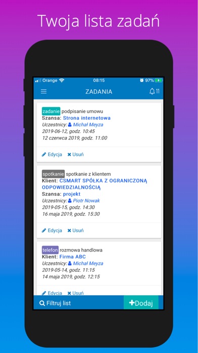 Csmart - crm sprzedażowy screenshot 2