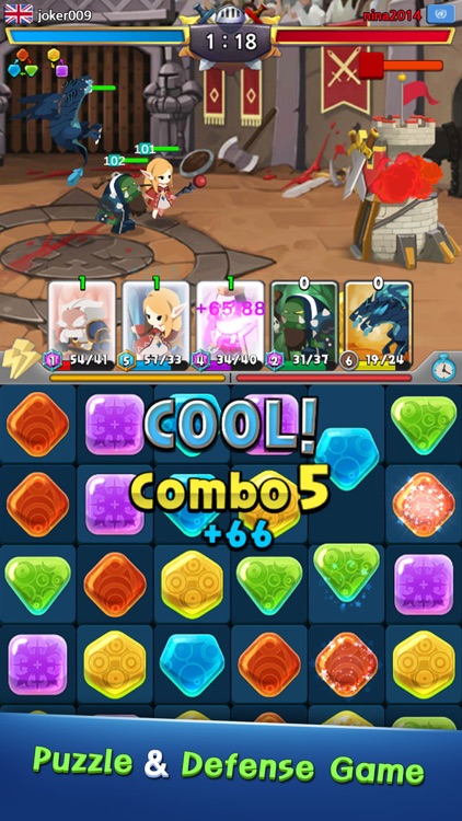 Puzzle Clash : PvP Defense