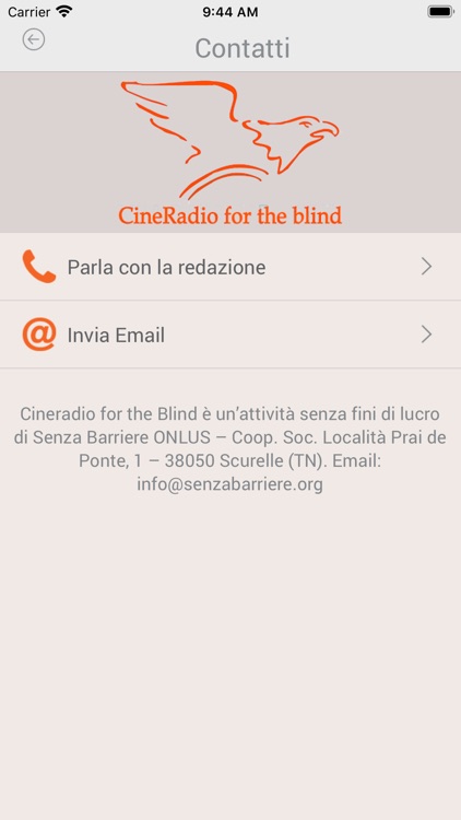 CineRadio for the blind