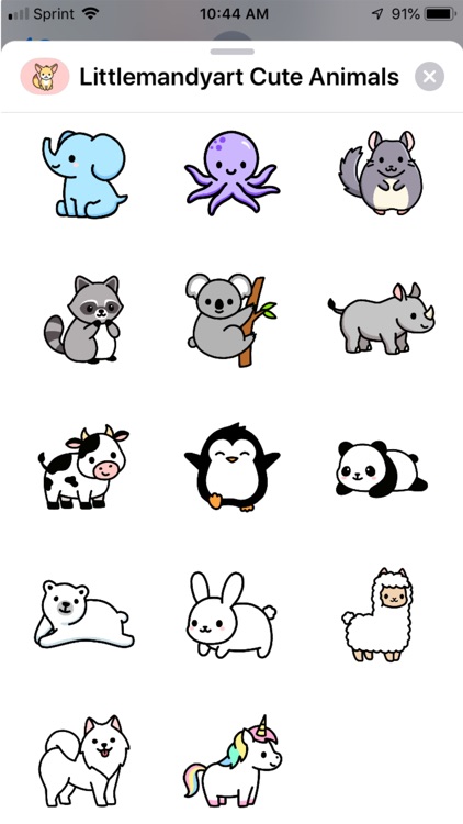 Littlemandyart Cute Animals screenshot-3