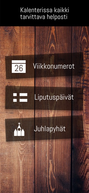 Suomalainen kalenteri App Storessa