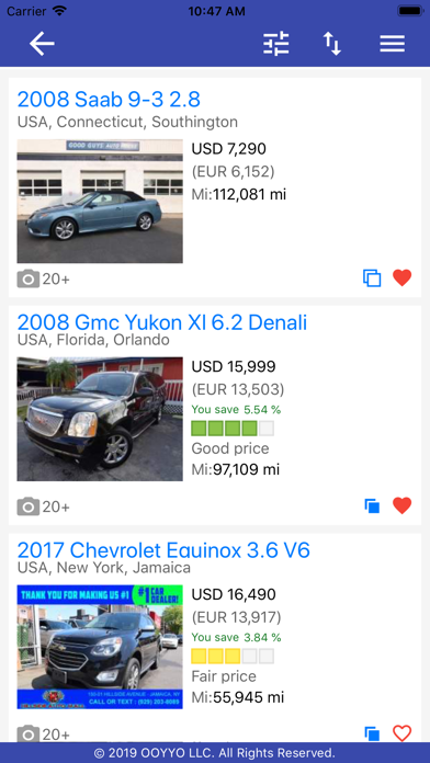 OOYYO Car search screenshot 3