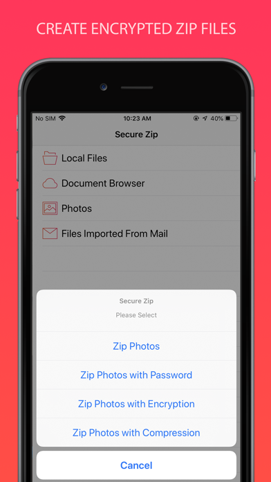 Secure Zip screenshot 2