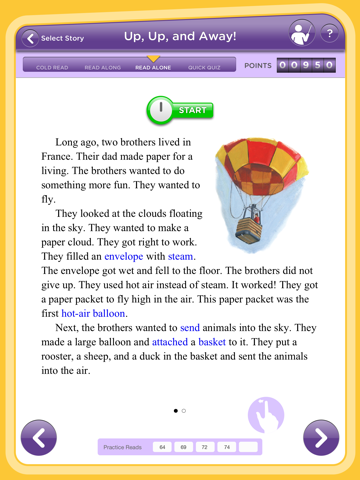 One Minute Reader Level 1 screenshot 2