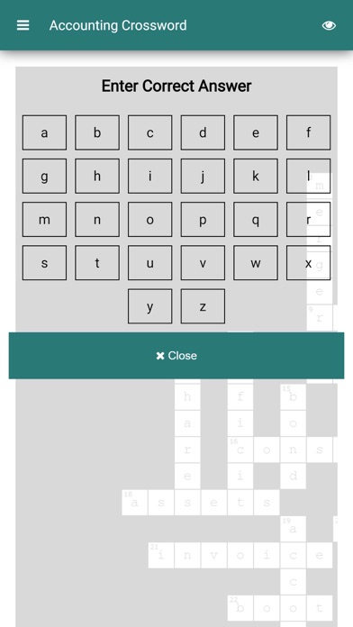 Accounting Terms Crossword screenshot 2