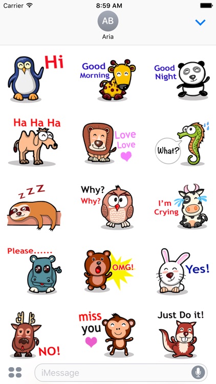 Chat With Cute Animals Sticker