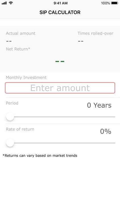 SIP Calcularo For your future