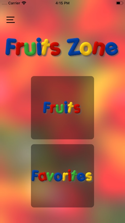 Fruits : Zone