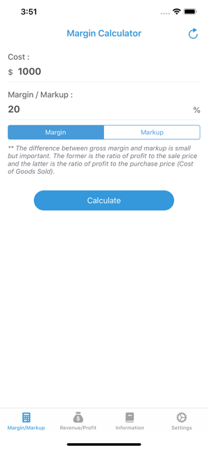 Margin and Markup Calculator +