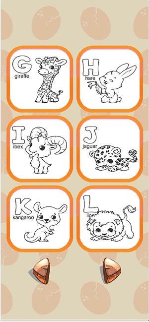 ABC Animal 英語字母動物著色遊戲的孩子們(圖5)-速報App