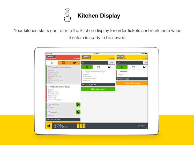 Dinlr KDS - Kitchen Display
