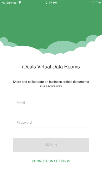 How to cancel & delete iDeals™ Virtual Data Room from iphone & ipad 1