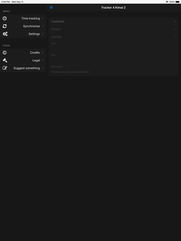 Screenshot #4 pour Kimai 2 Offline Time Tracker