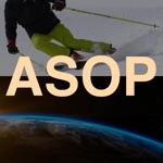 Astro Skier Over Planets