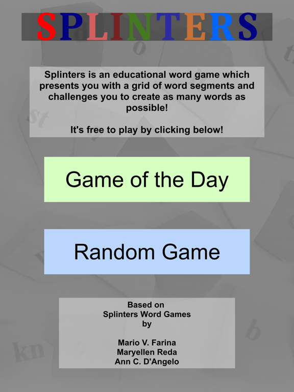 Splinters: Word Game screenshot 4
