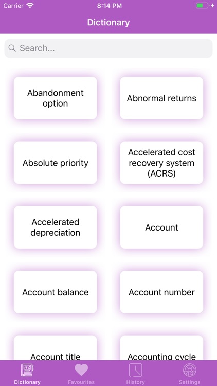 Accounting - Dictionary