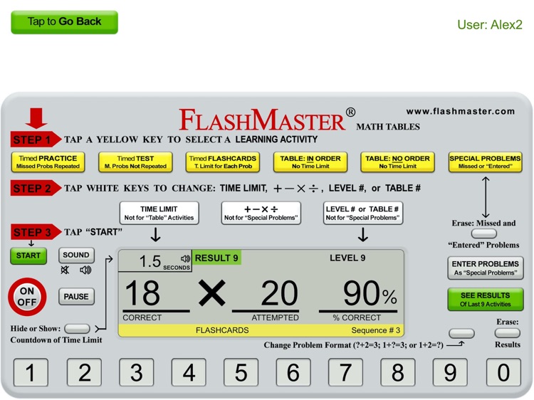 FlashMaster App--Math Facts screenshot-3