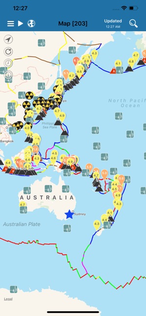 Earthquake + Alert, Map & Info