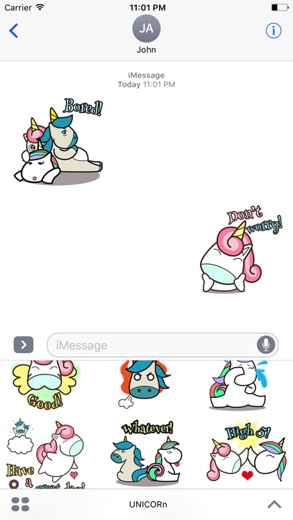 UNICORn Animated Stickers