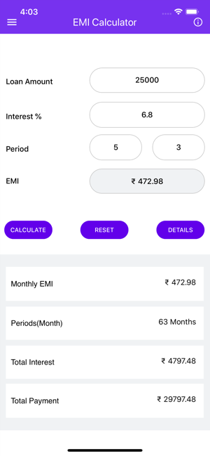 EMI Calculator 2019(圖2)-速報App