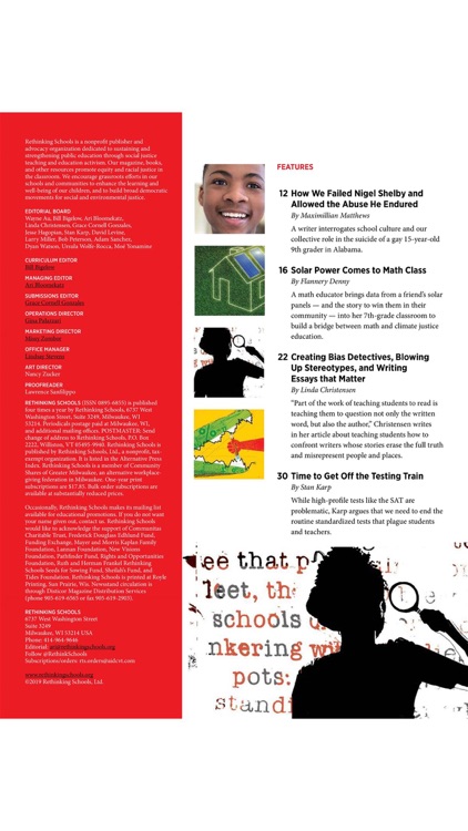 Rethinking Schools Magazine