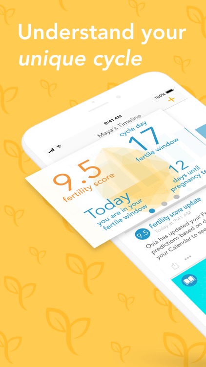 Ovia Fertility & Cycle Tracker screenshot-0