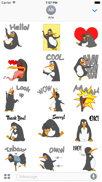 Funny & Crazy Penguin Sticker screenshot 2