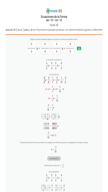 Ecs. ax+b=cx+d screenshot-7