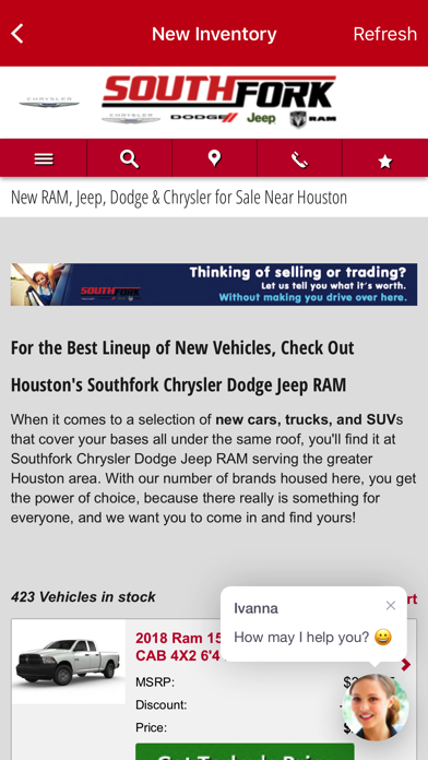Southfork Chrysler Dodge Jeep screenshot 3