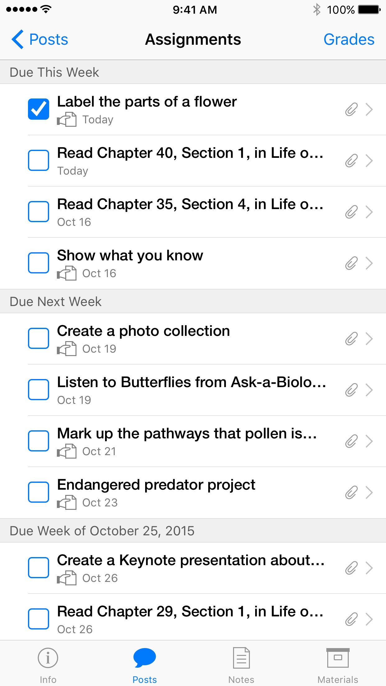 Screenshot do app iTunes U