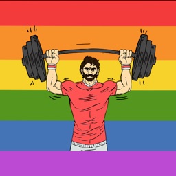 Gay Muscle Life Stickers