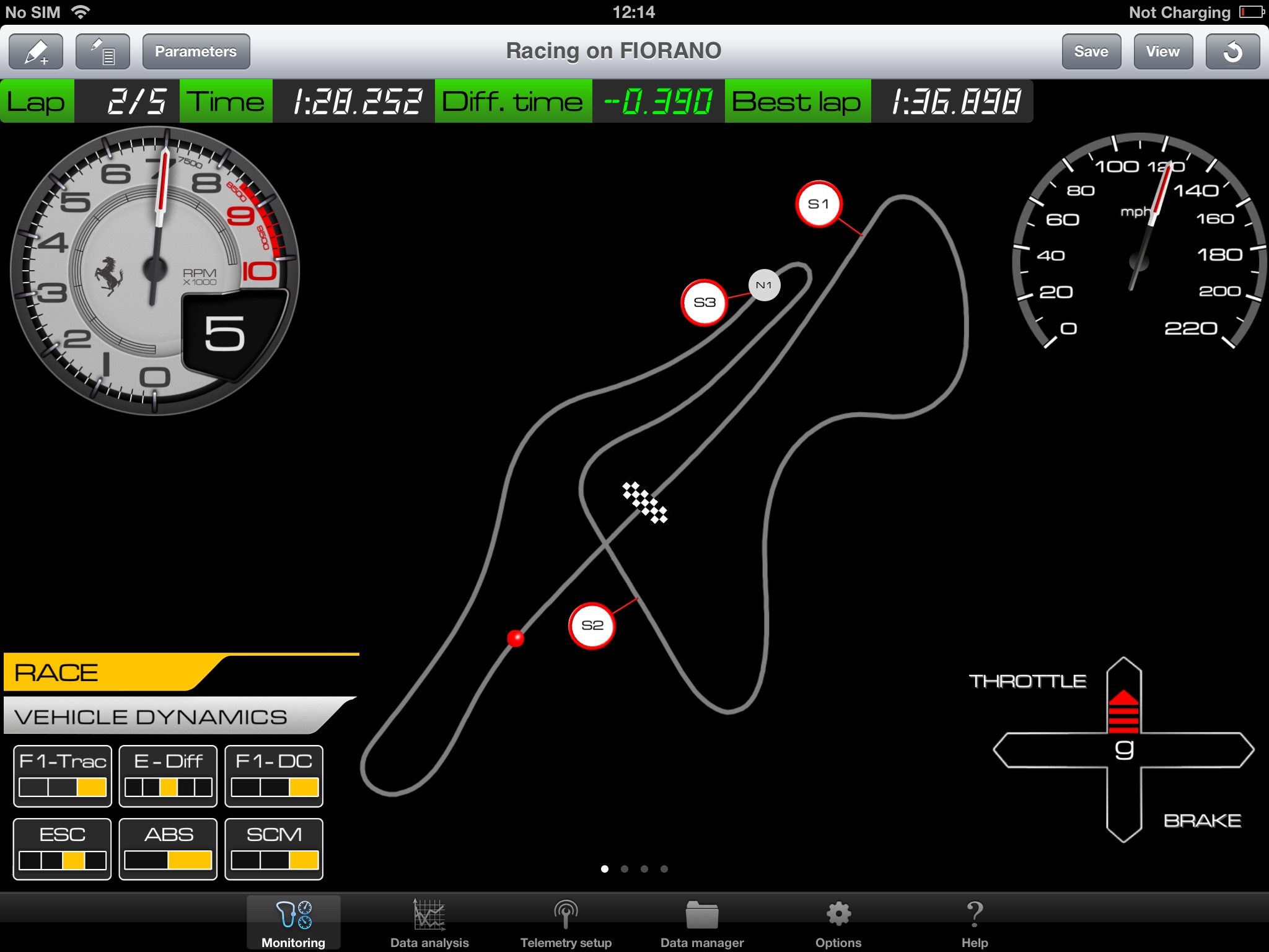 Ferrari Telemetry screenshot 2