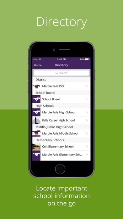 Marble Falls ISD screenshot 2