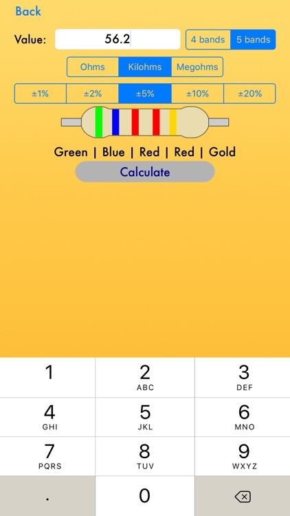 Resistor Color Code Calculator screenshot-3