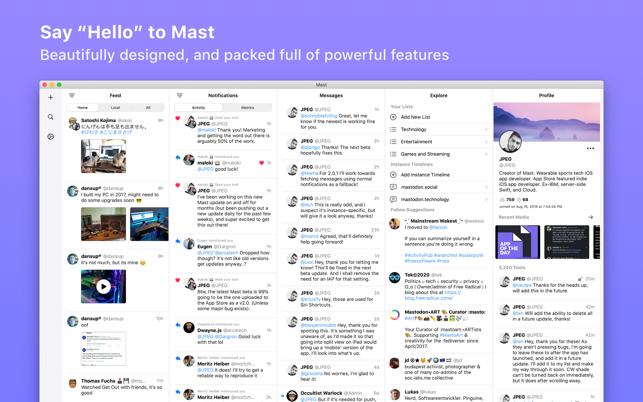 Mast: for Mastodon