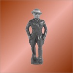 Grey Iron Metal Toy Soldiers