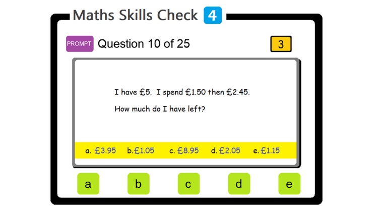 PAM Maths Skills Check 4