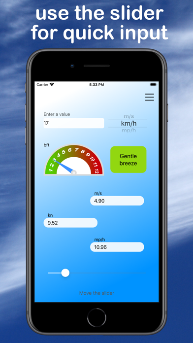 Windmeter - Windconverter screenshot 3