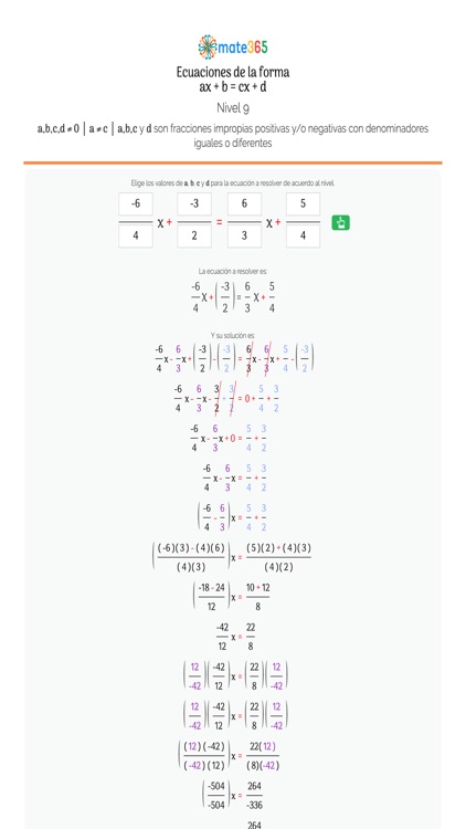 Ecs. ax+b=cx+d screenshot-3