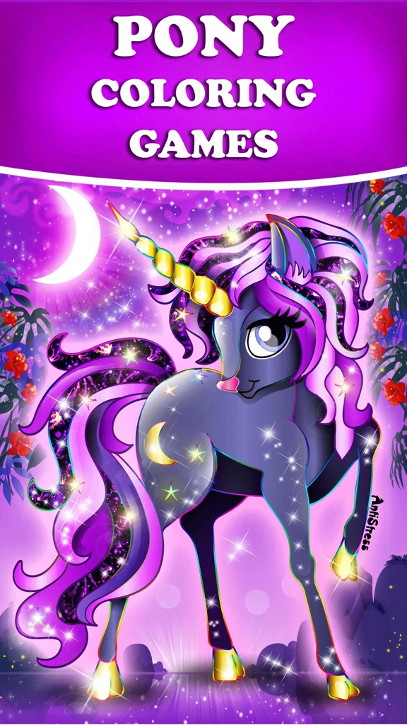 【图】PONY Coloring Pages for Girls(截图1)