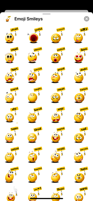 Emoji Smiley Signs Stickers