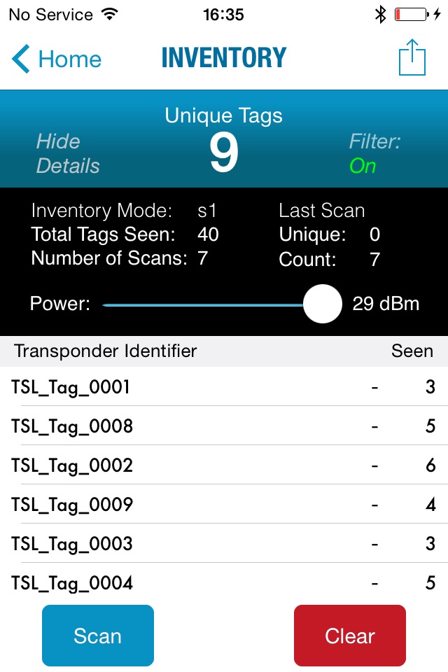 RFID Explorer screenshot 2