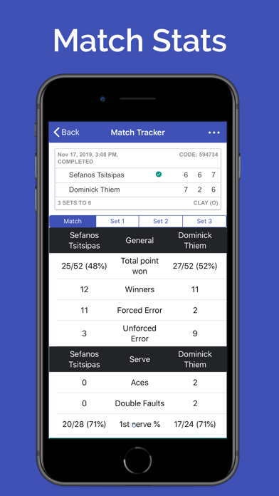 iOnCourt Tennis Match Tracker screenshot 4