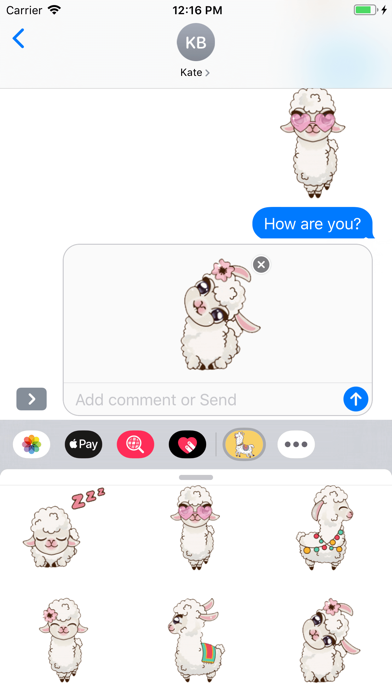 Baby Alpaca Stickers screenshot 3