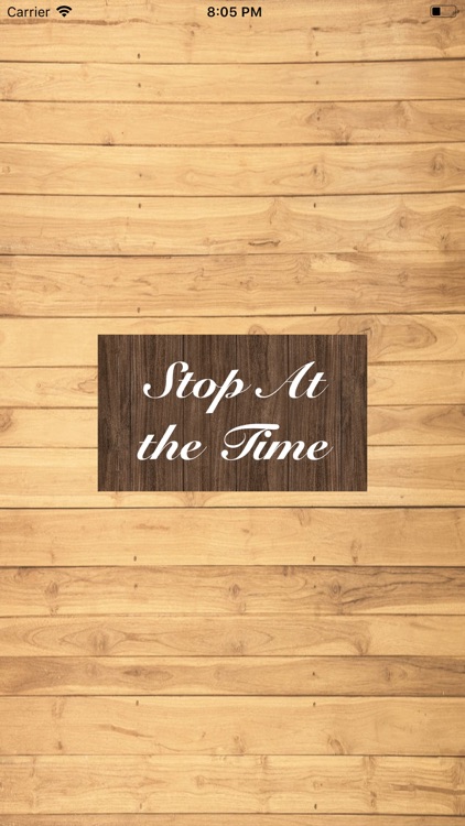 Stop At The Time