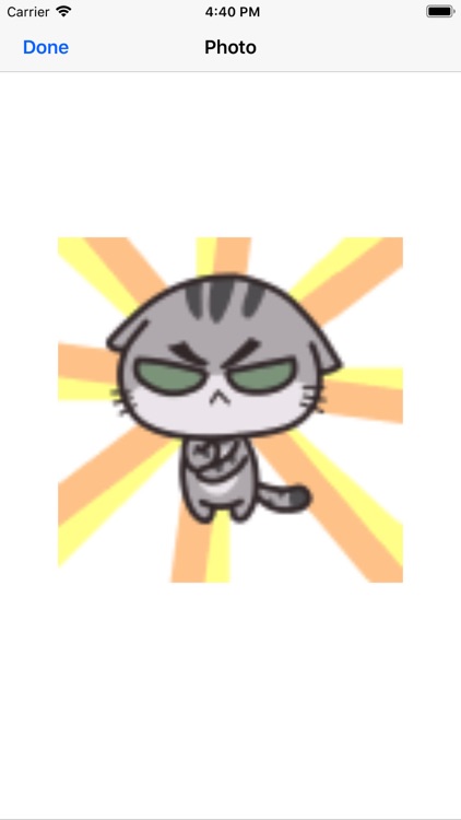 Gray cat sticker screenshot-4